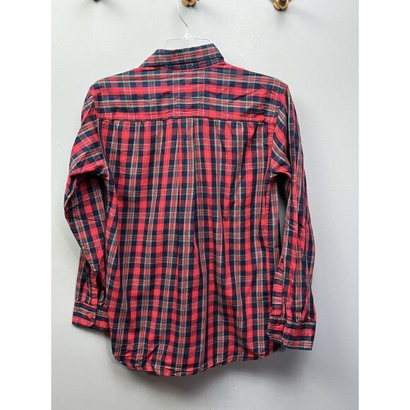 WATCHLER Shirt Mens medium Plaid Premium Goods button front Casual - Picture 2 of 4